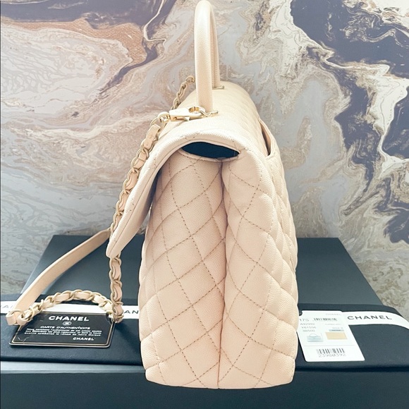 Chanel Caviar Quilted Medium Coco Handle Flap Bag - Picture 15 of 15